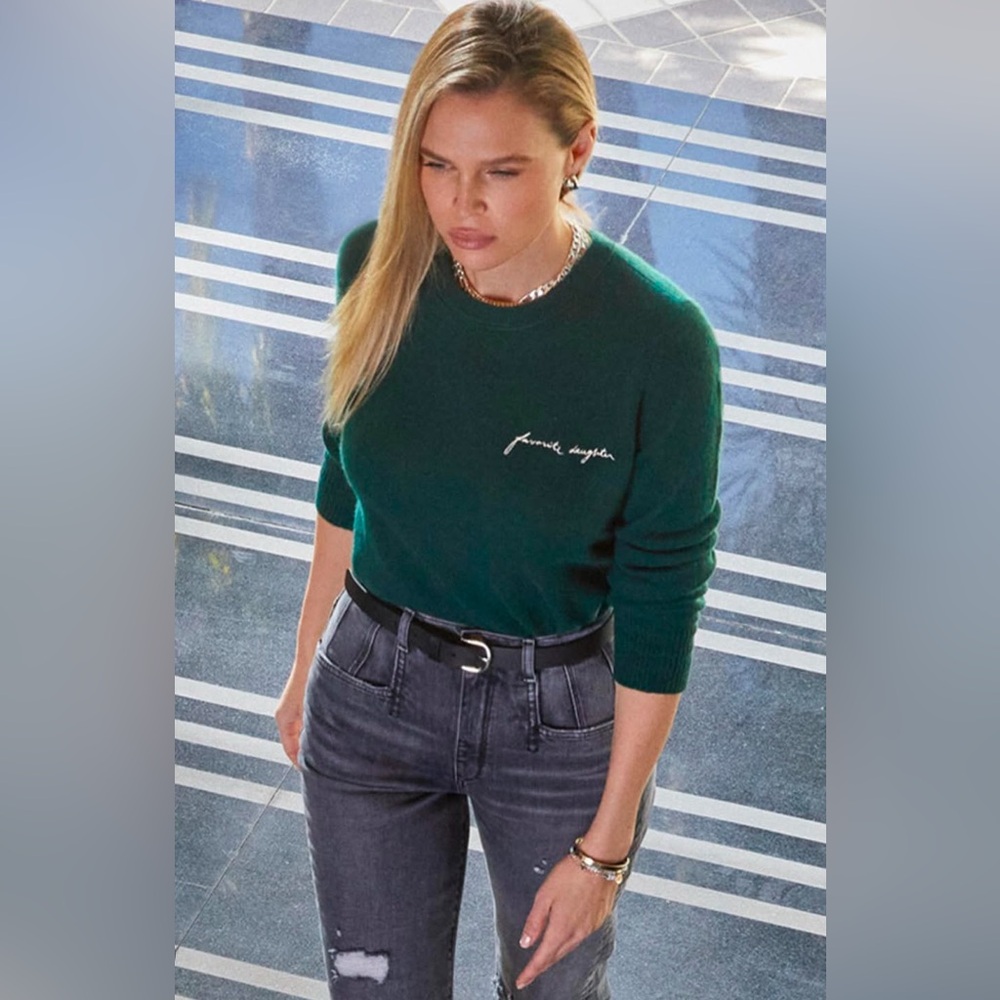 Favorite Daughter Deep Green Women's Sweater